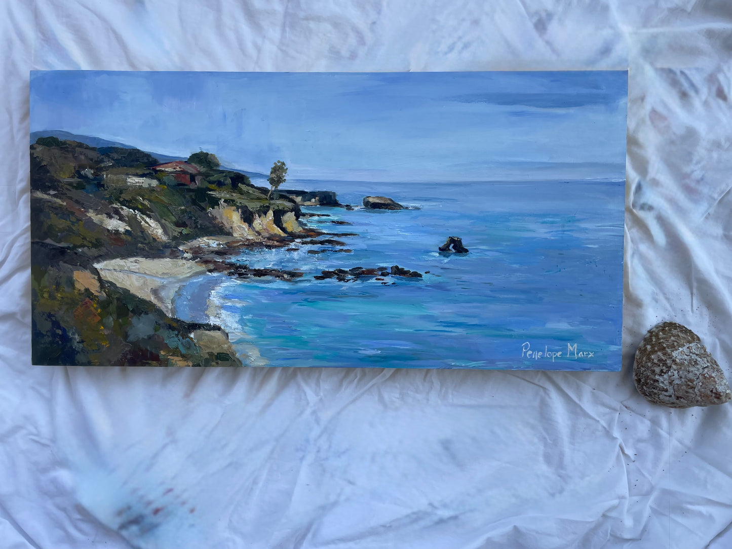 Little Corona Del Mar Beach Oil Painting